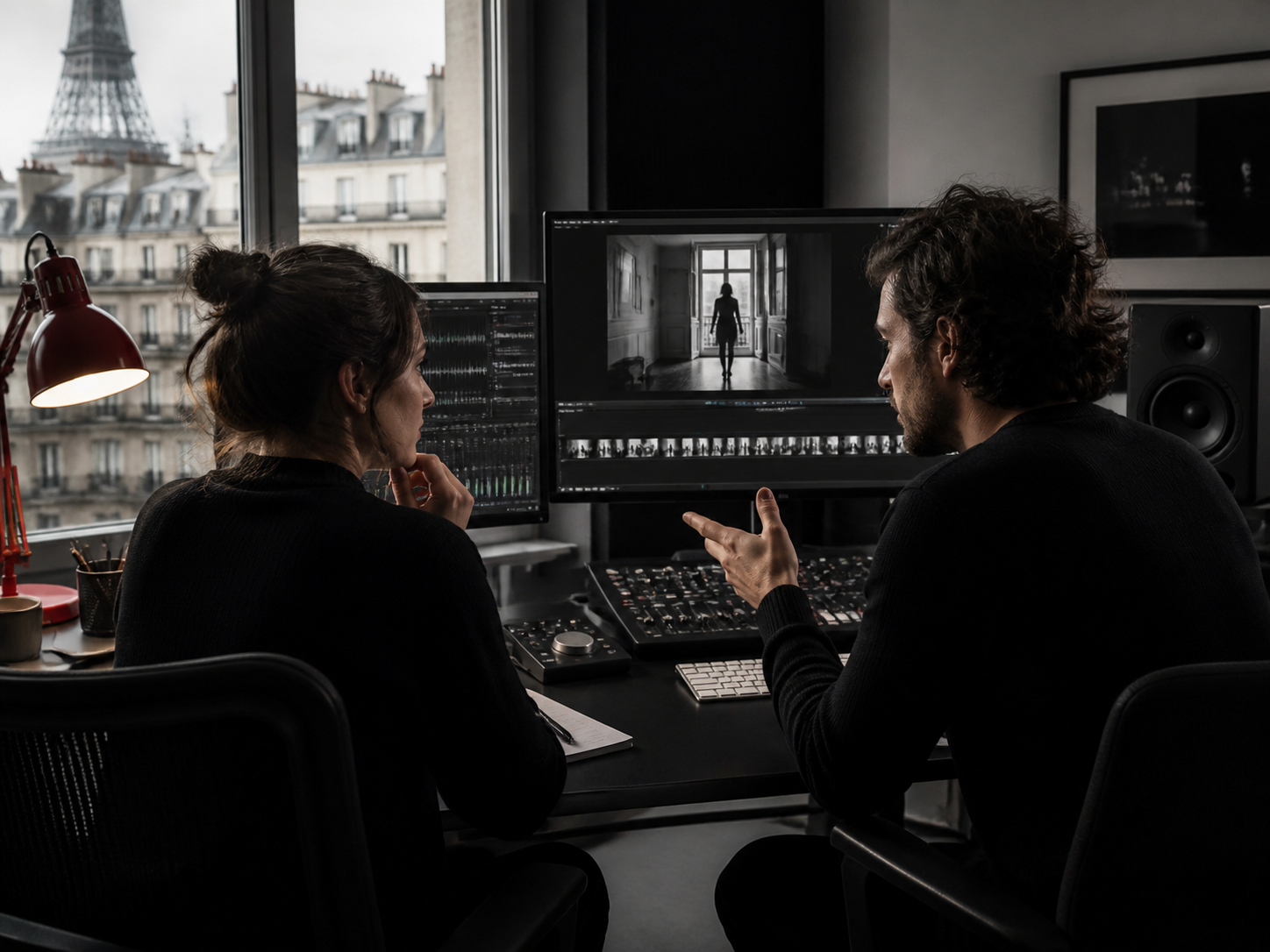 Deux monteurs travaillent ensemble